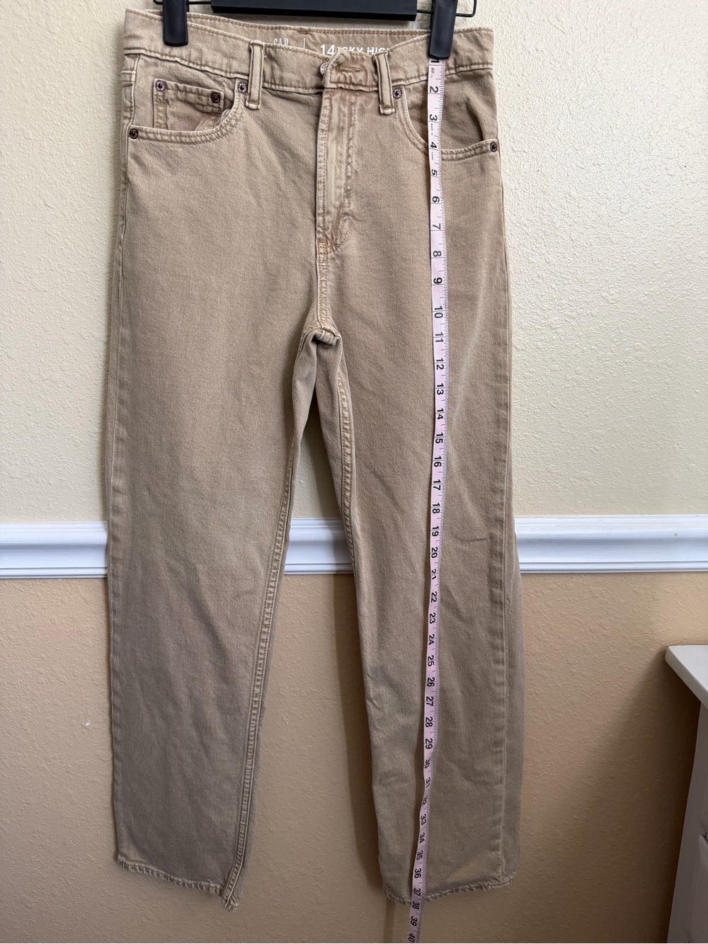 Light Brown GAP teen girls Straight Leg Jeans